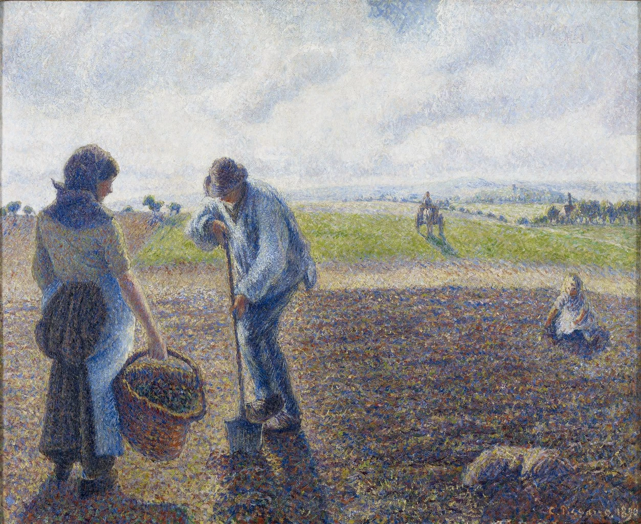 Contadini nei campi, Éragny - 1940, Galleria d'arte Albright, Knox